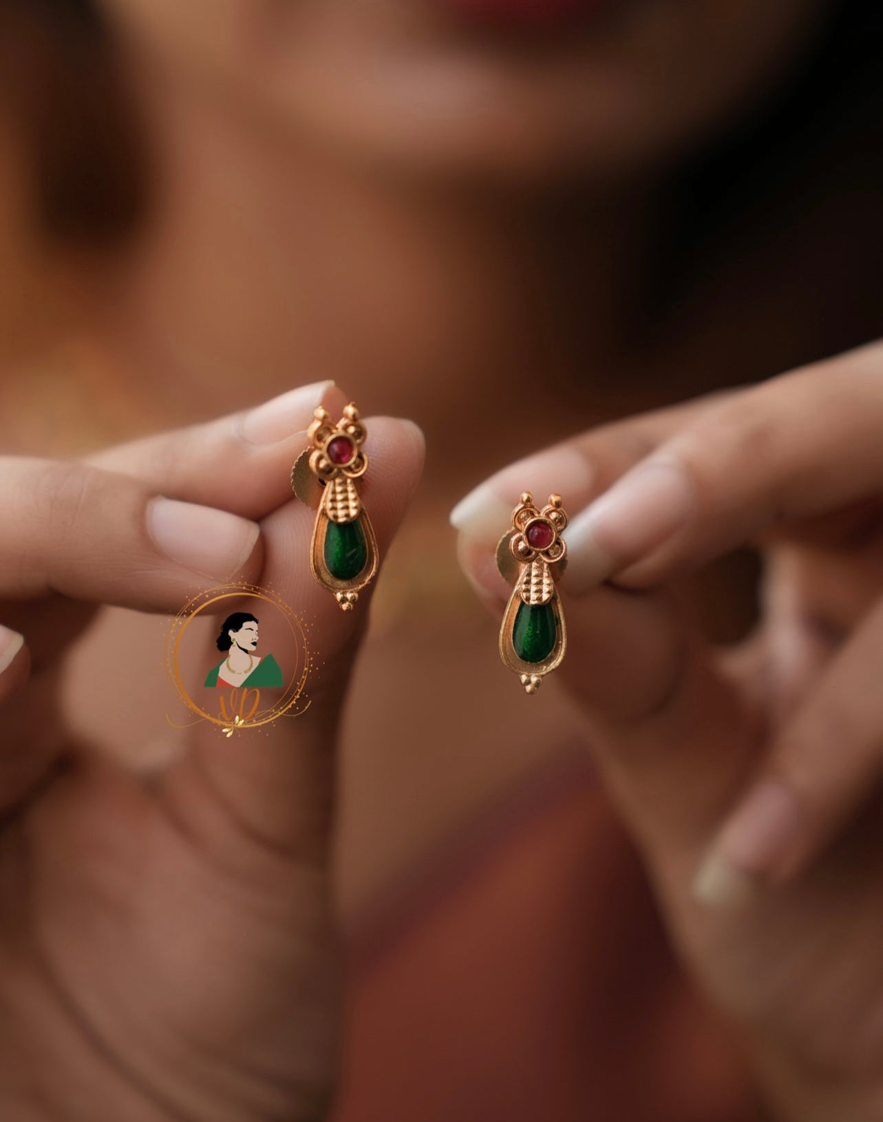 Kerala Style Palakka Necklace Set