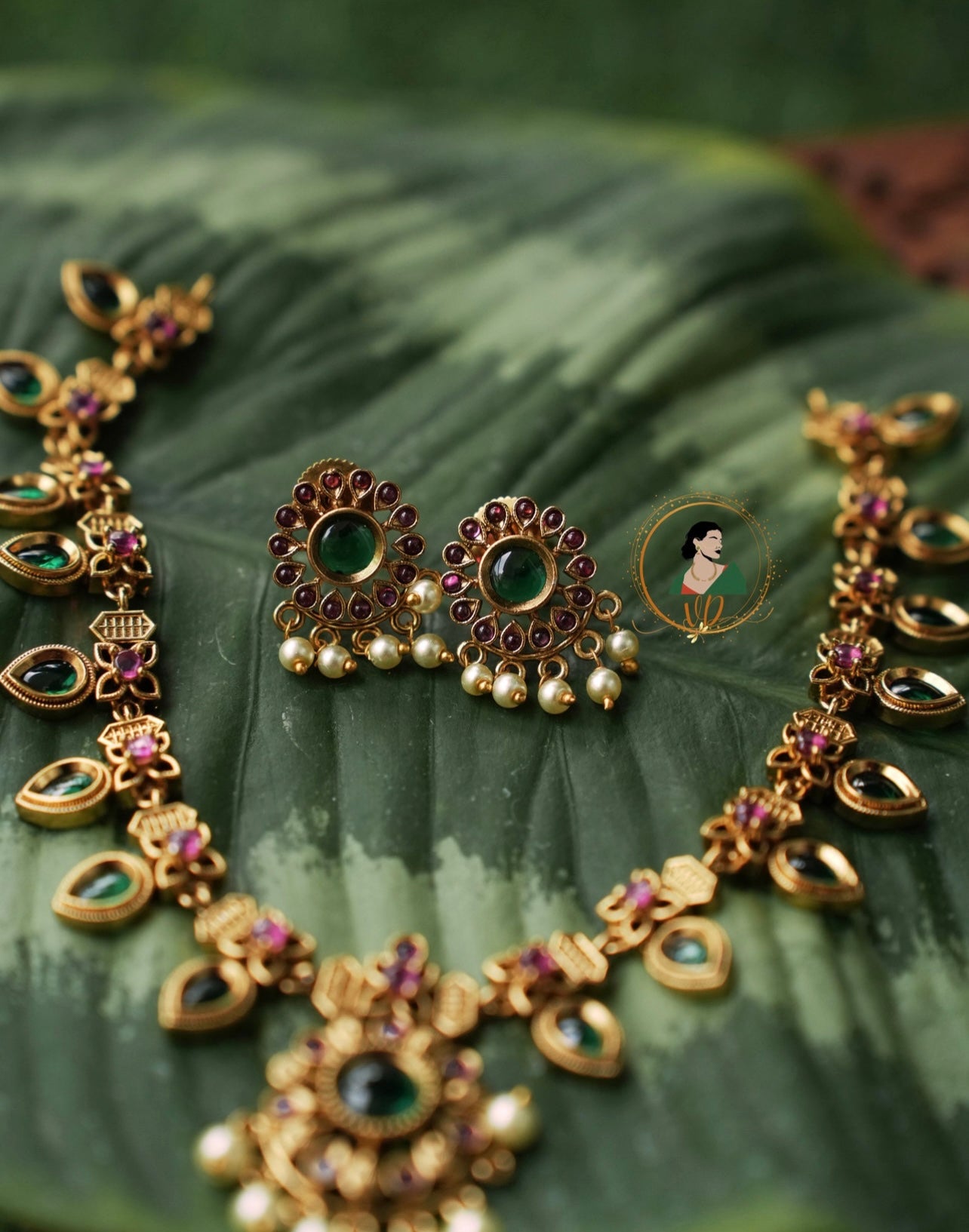 Kerala style Palakka Necklace