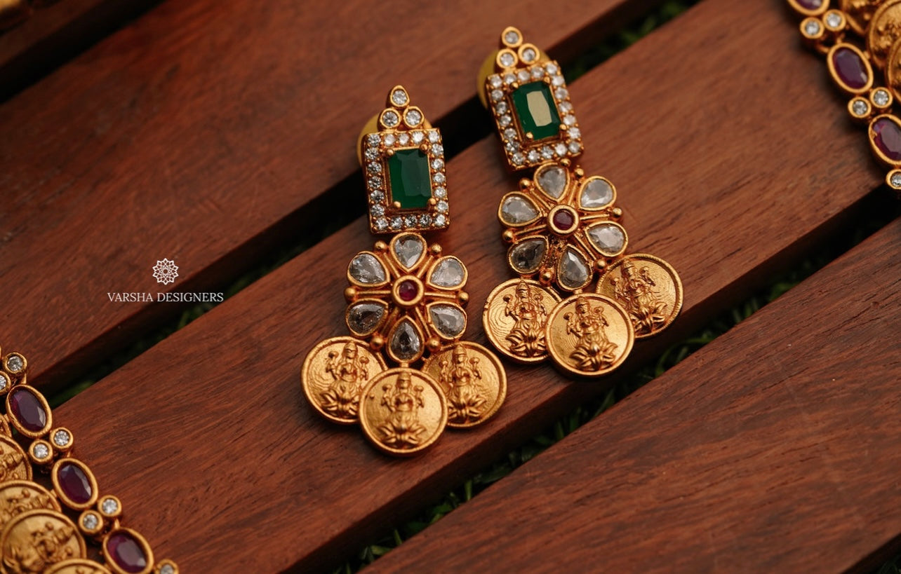 Layered Stone Bridal Lakshmi Kasu Haram