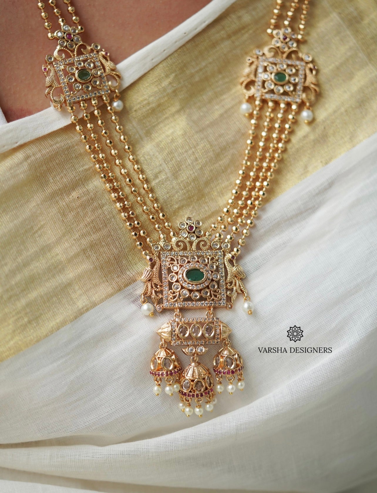 Matte Finish AD Stone Layered Haram