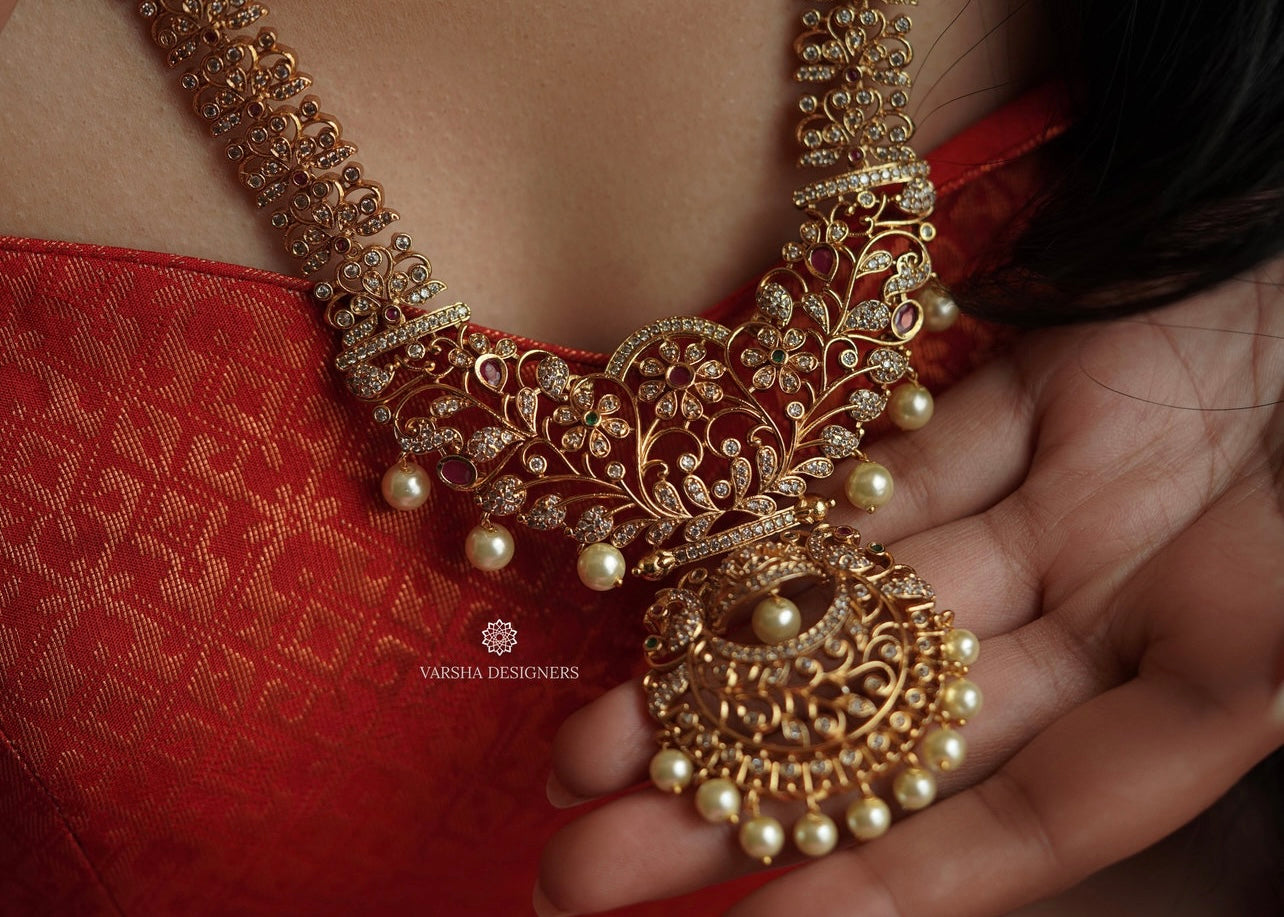 Matte Finish Chaandbaali Bridal Haaram
