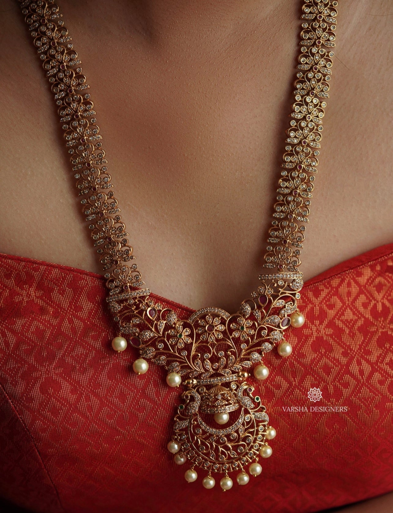 Matte Finish Chaandbaali Bridal Haaram