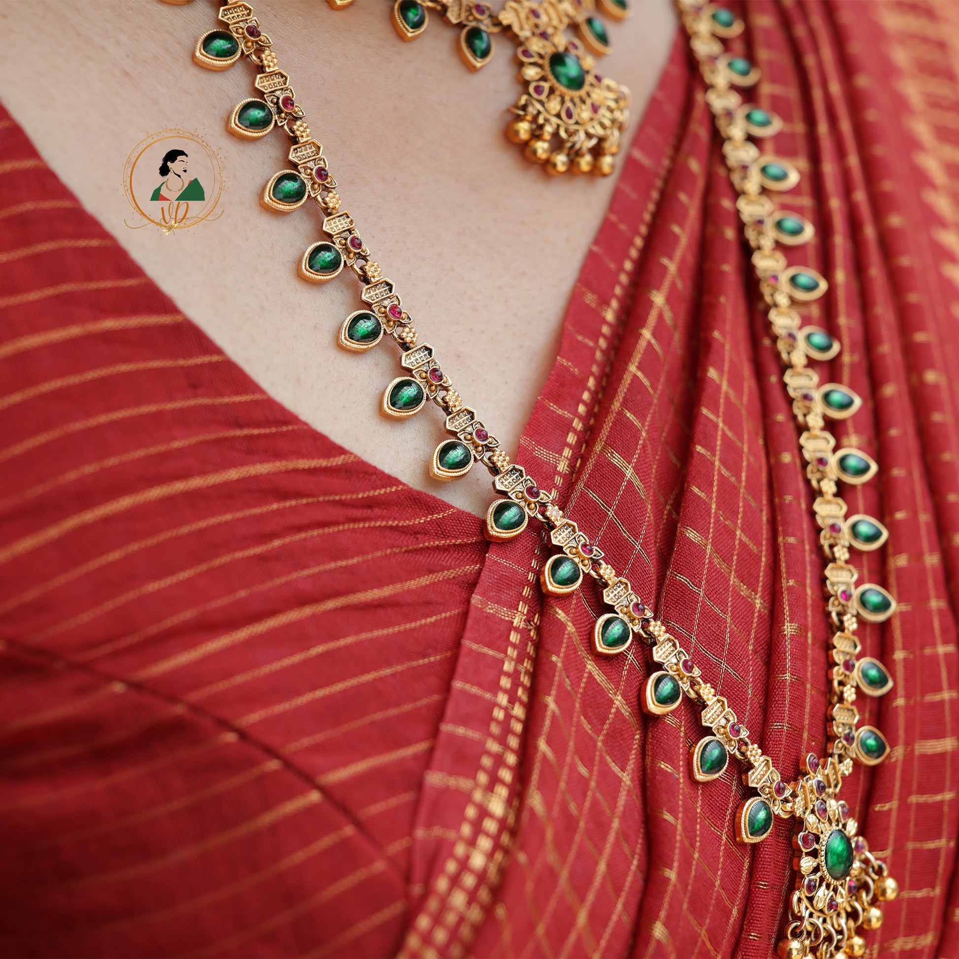 Matte Finish Green Stone Combo