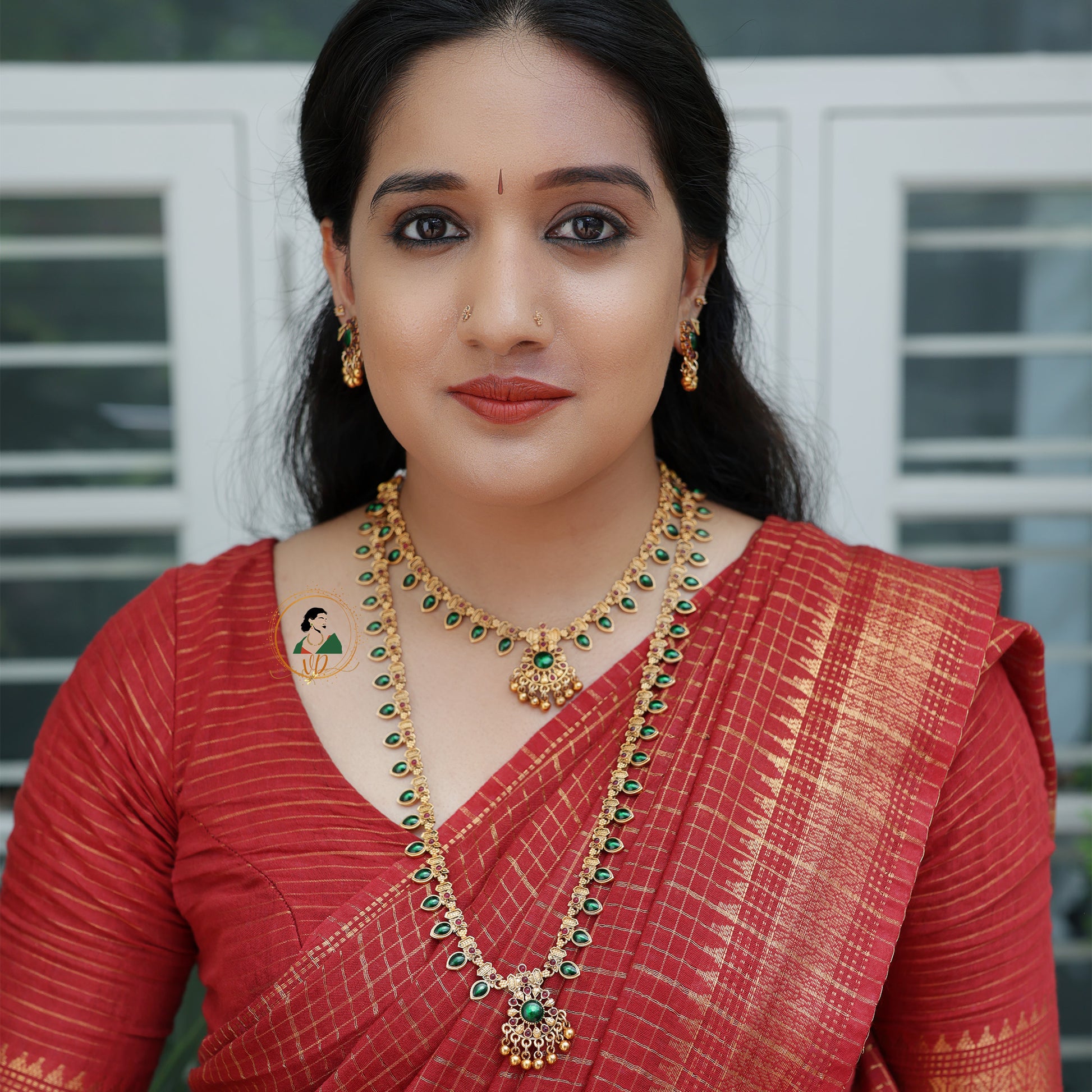 Matte Finish Green Stone Combo