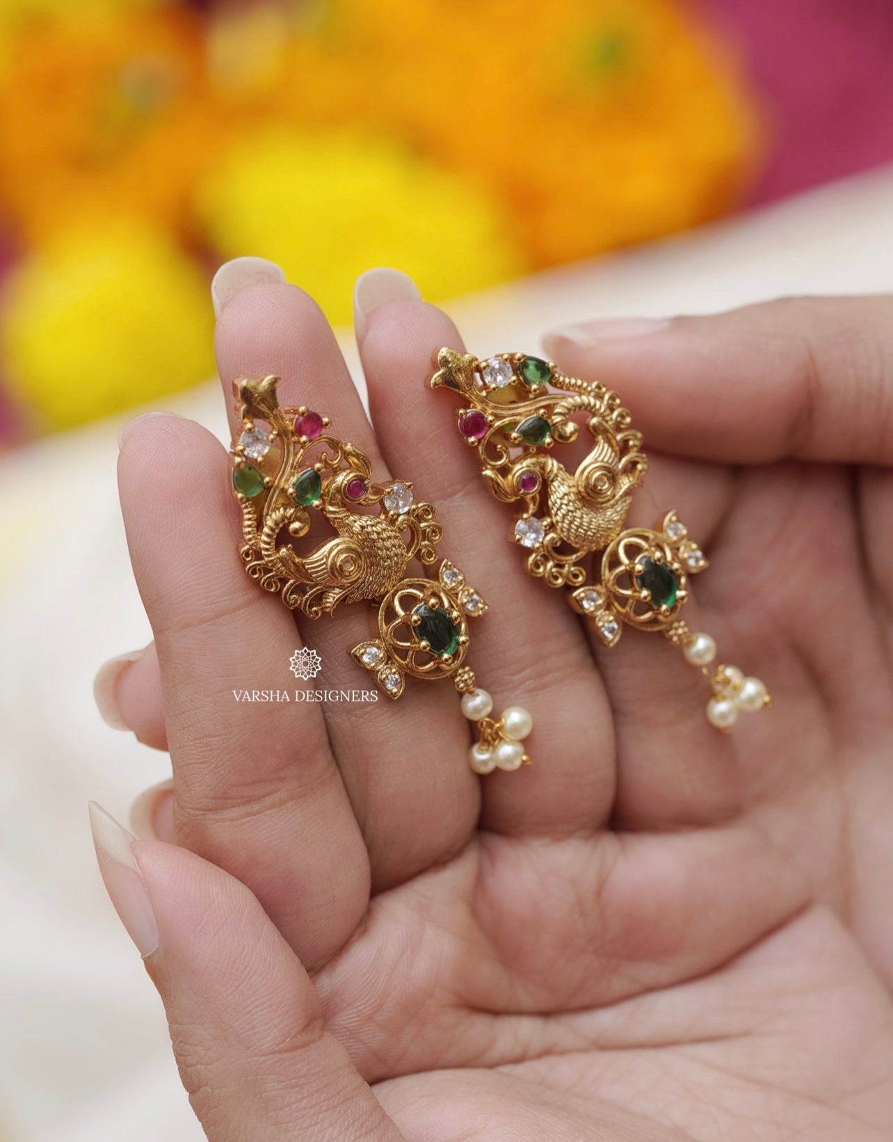 Matte Finish Guttapusalu Long Haram