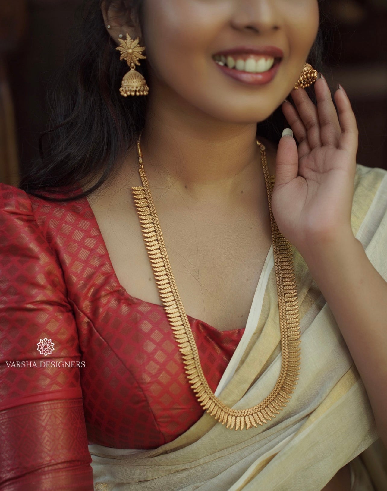 Matte Finish Kerala Style Spike Haram