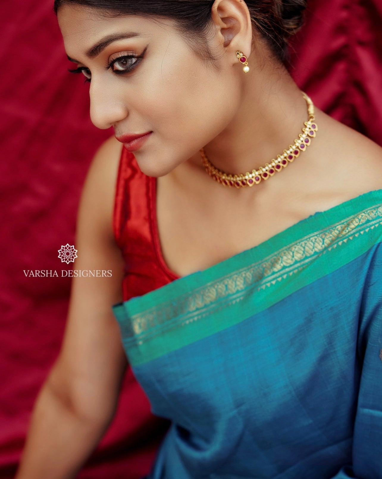 Matte Finish Ruby Mango Necklace