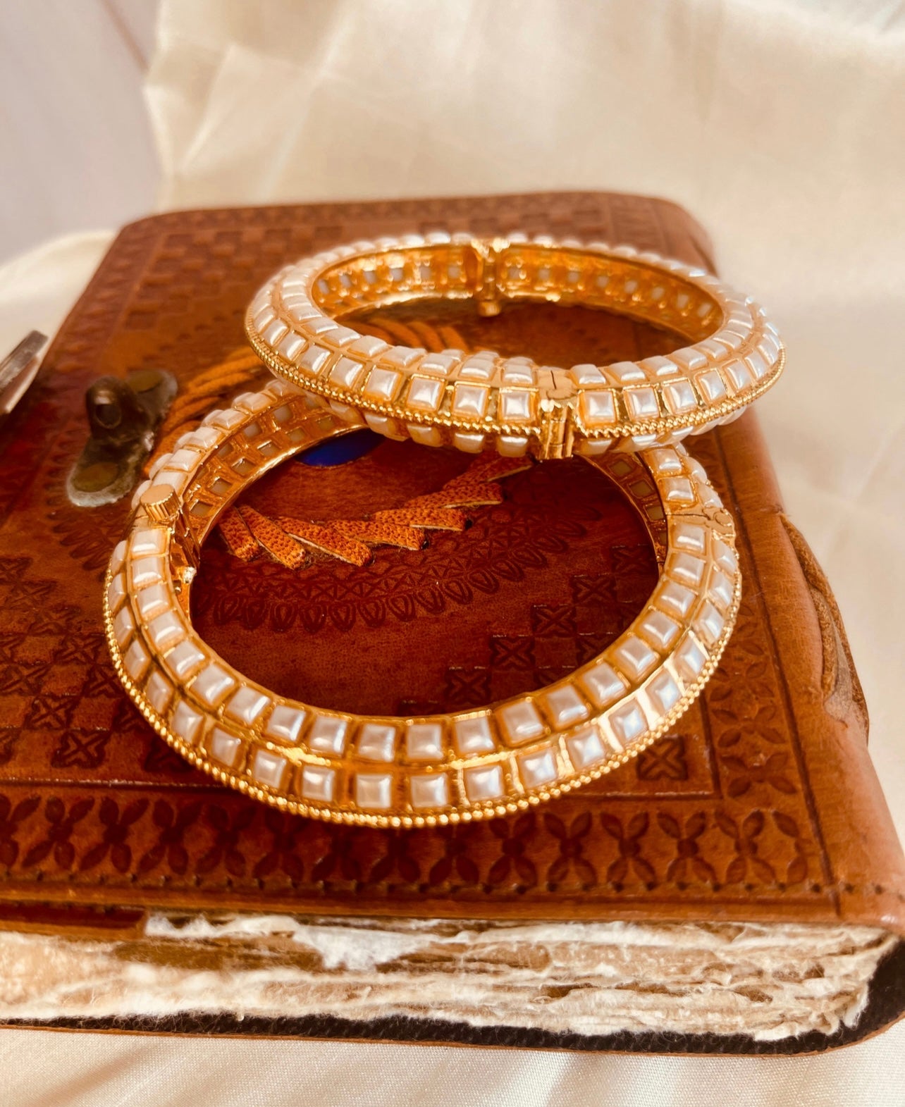 Precious Pearl Bangles