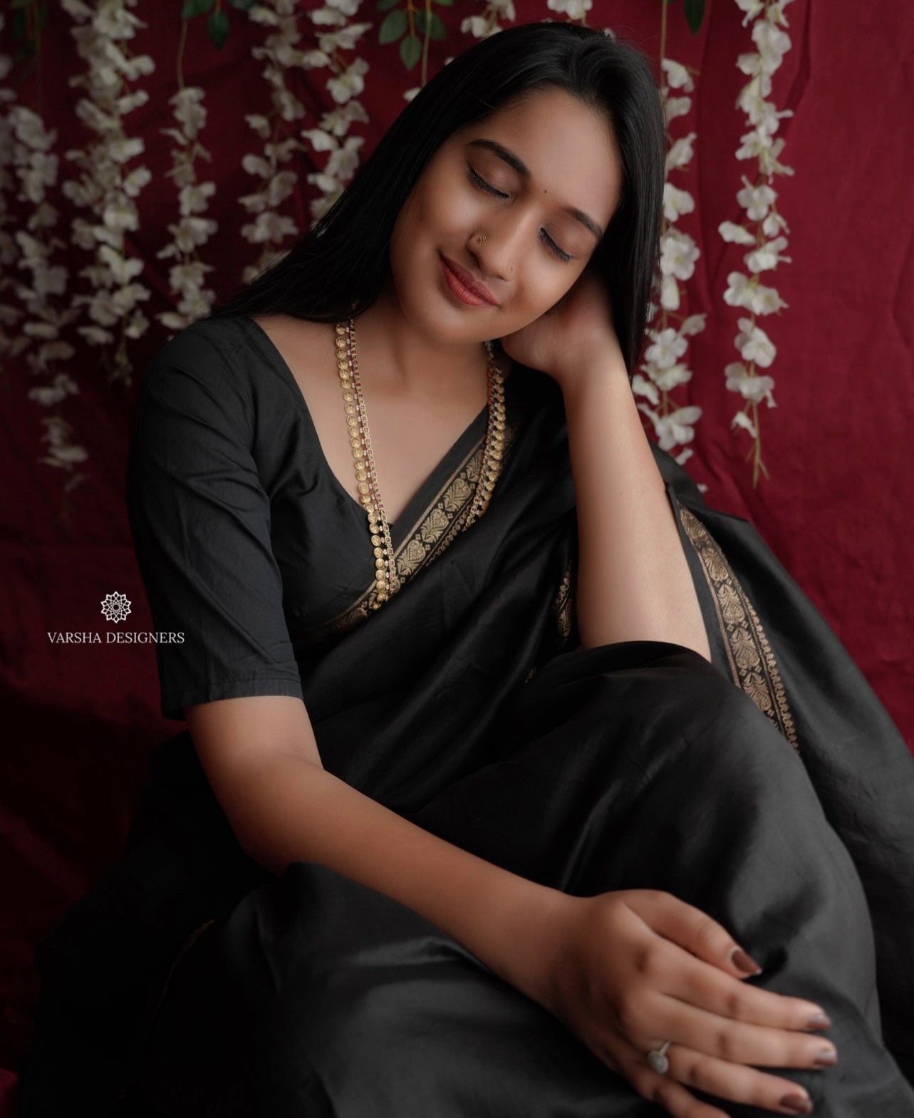 Premium Matte Finish Lakshmi Devi Kasu Haram