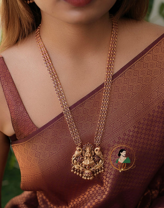 Ruby Stone Lakshmi Temple Haram