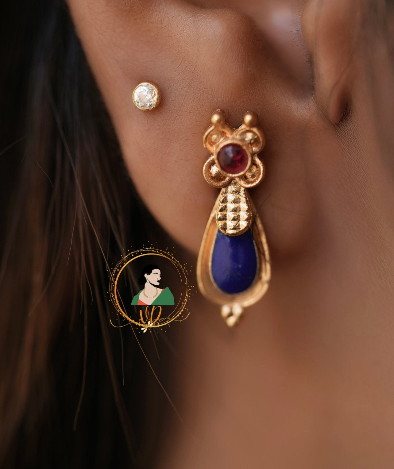 Sapphire & Ruby Palakka Necklace