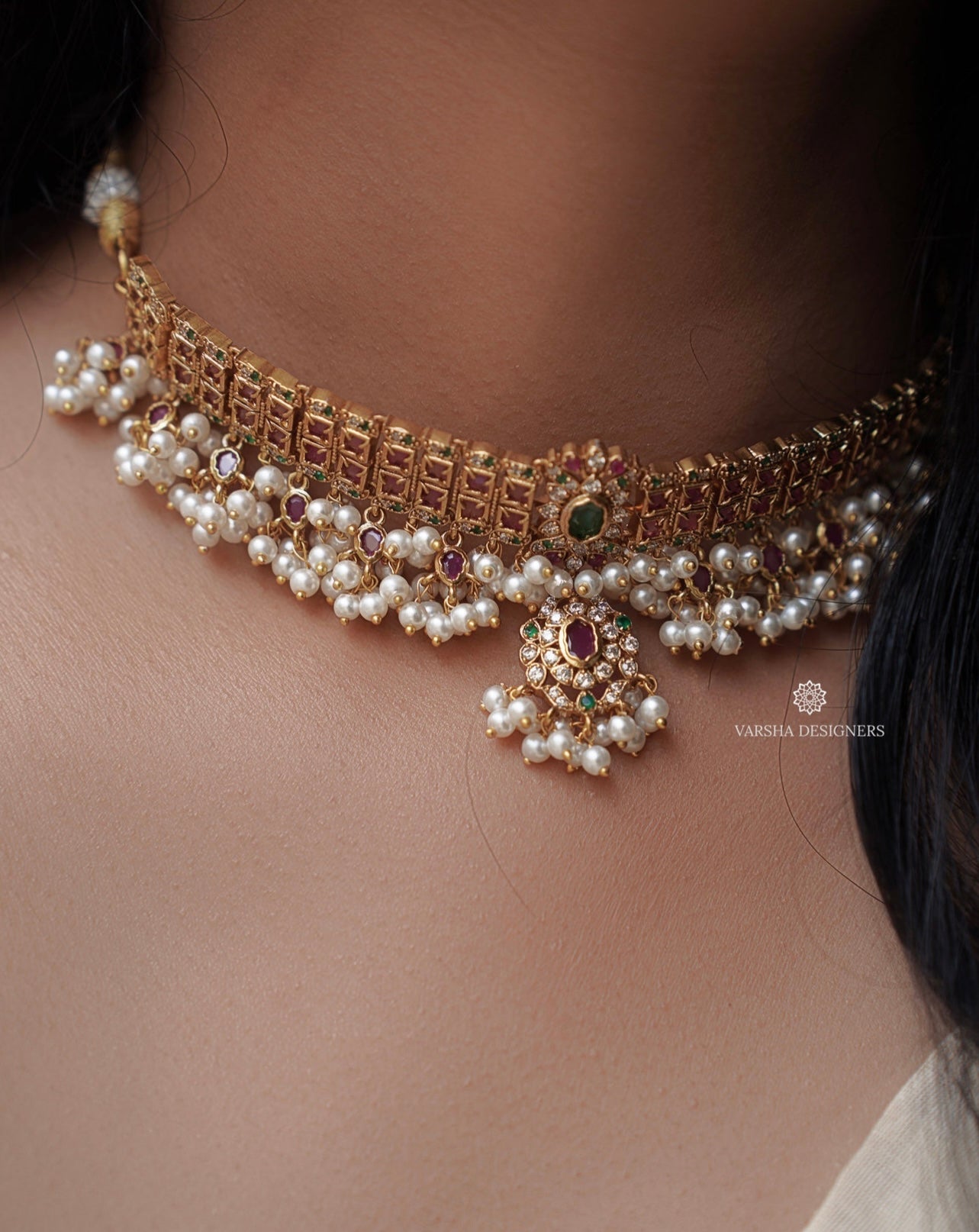 Signature Bridal Stone Choker Set
