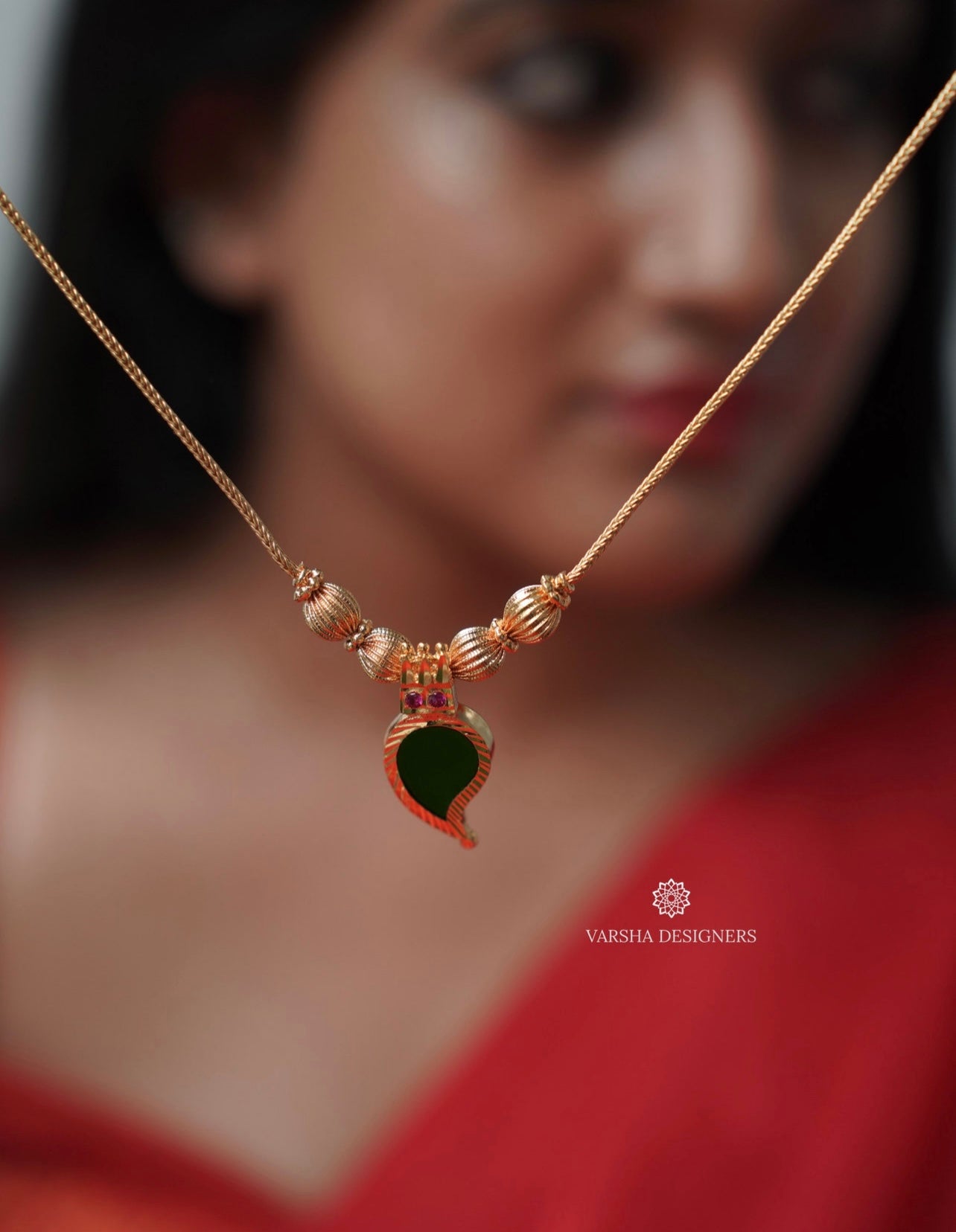 Simpe Karala Style Mango Palakka Necklace