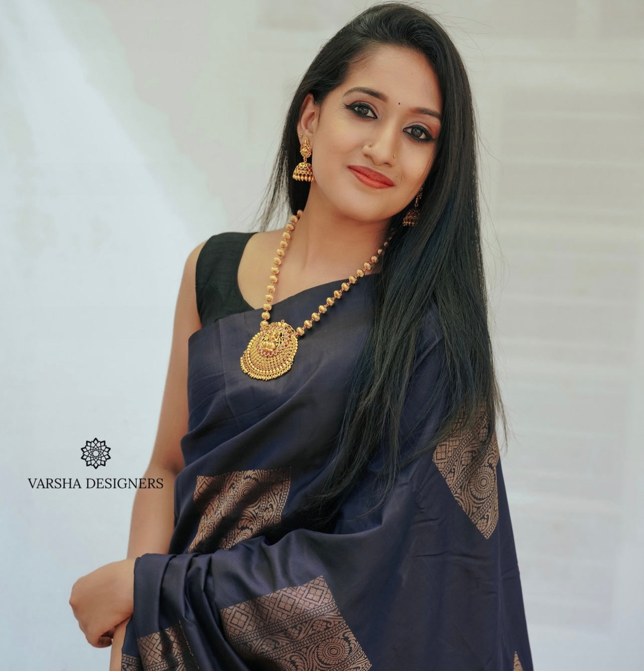 Statement Bridal Nakshi Gold Beads Haram