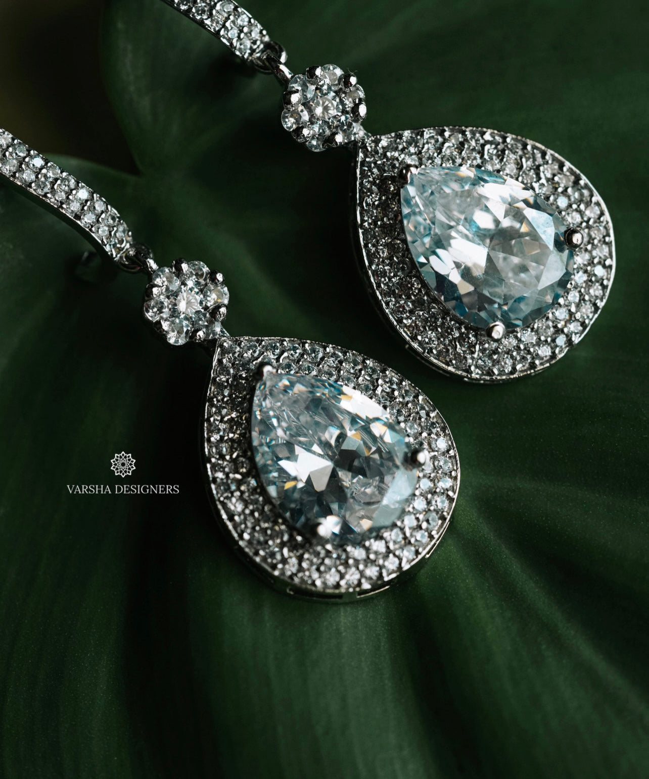 Sterling Silver Party Wear Earrings