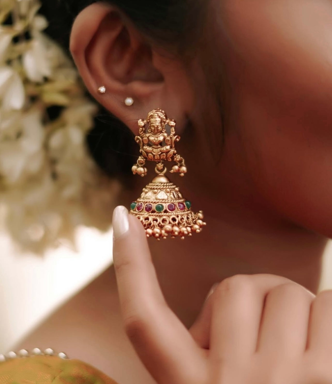 Temple Gold Beaded Nakshi Bridal Haram
