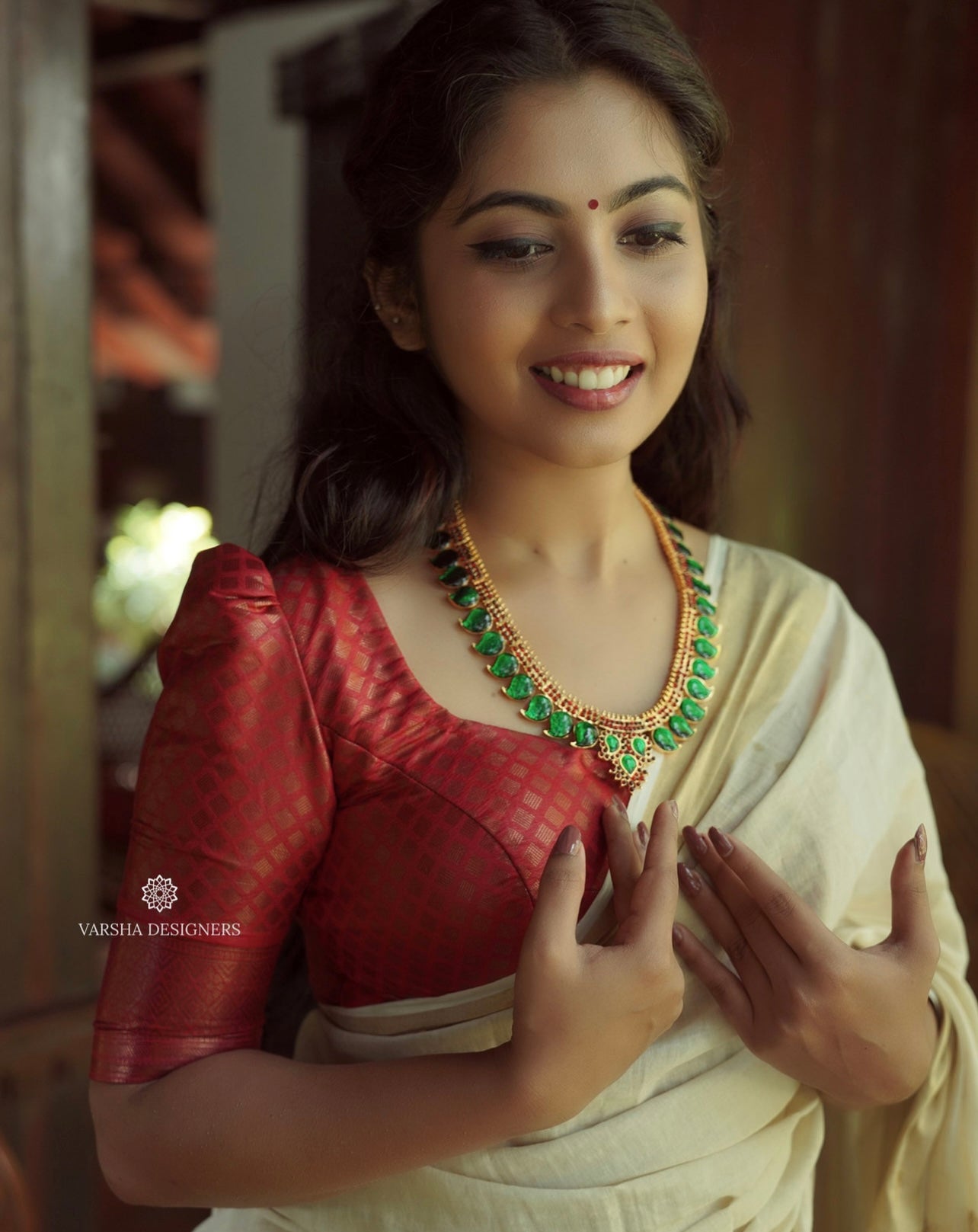 Traditional Kerala Style Palakka Maala