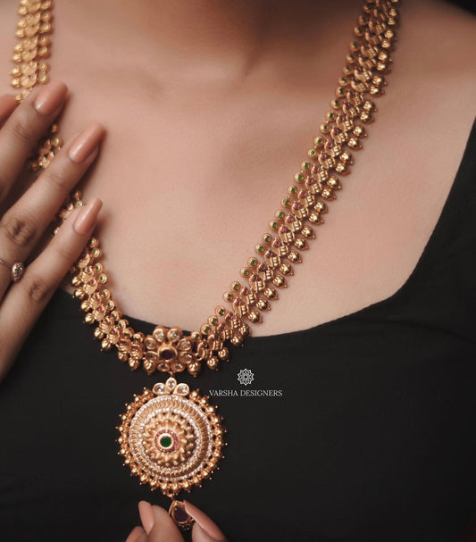 Traditional Matte Finish Chakra Design Haram