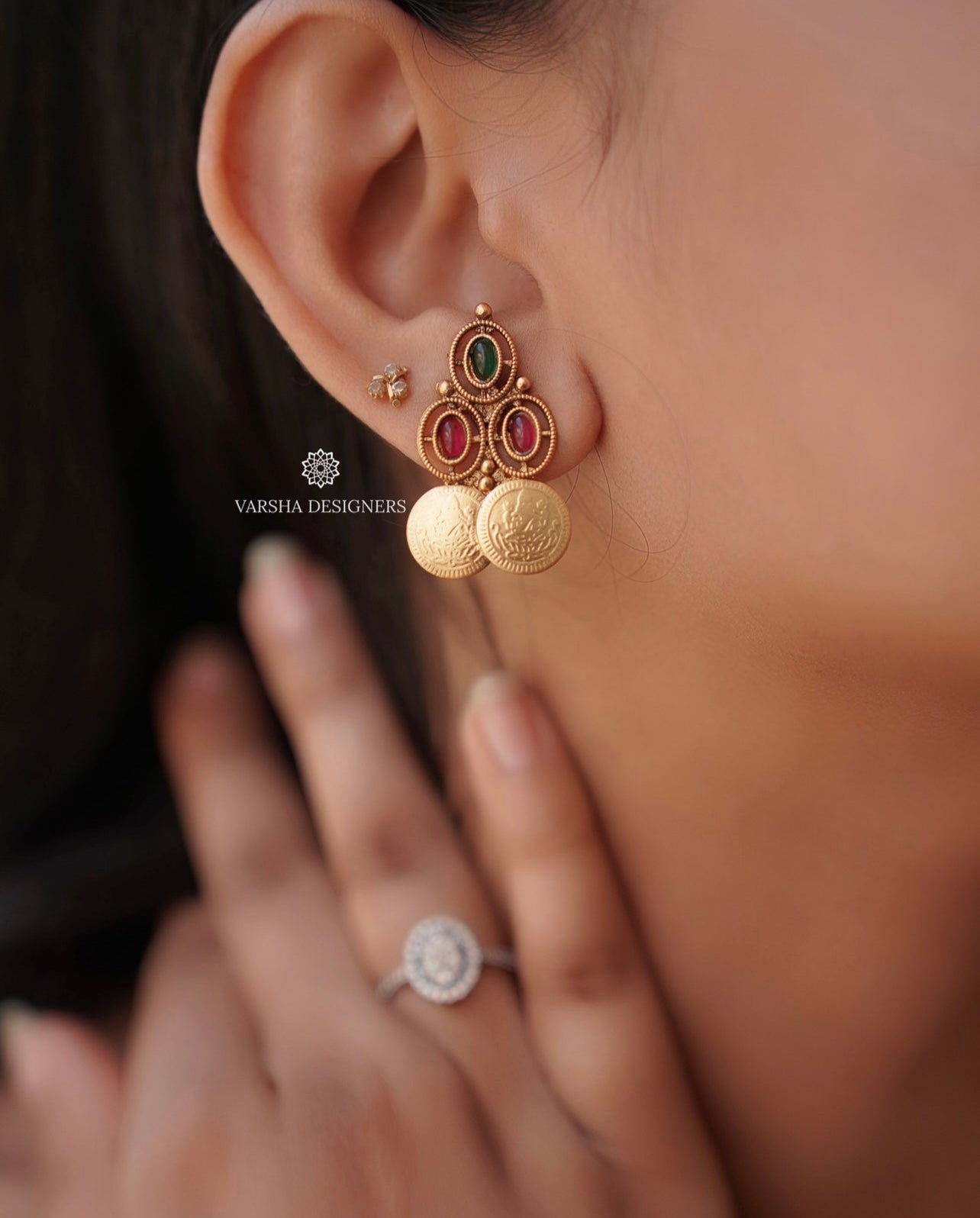 Traditional Matte Finish Kasu Necklace