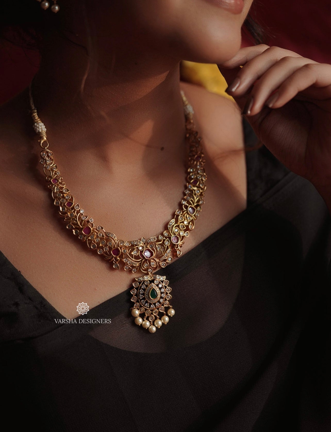Traditional Stone Short Haram Set