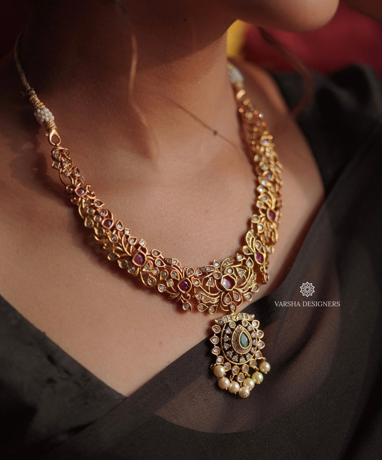 Traditional Stone Short Haram Set
