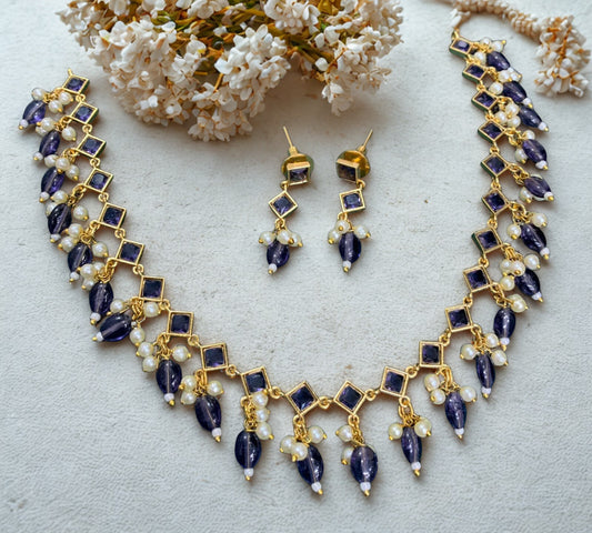 Delicate Lavender Stone Necklace