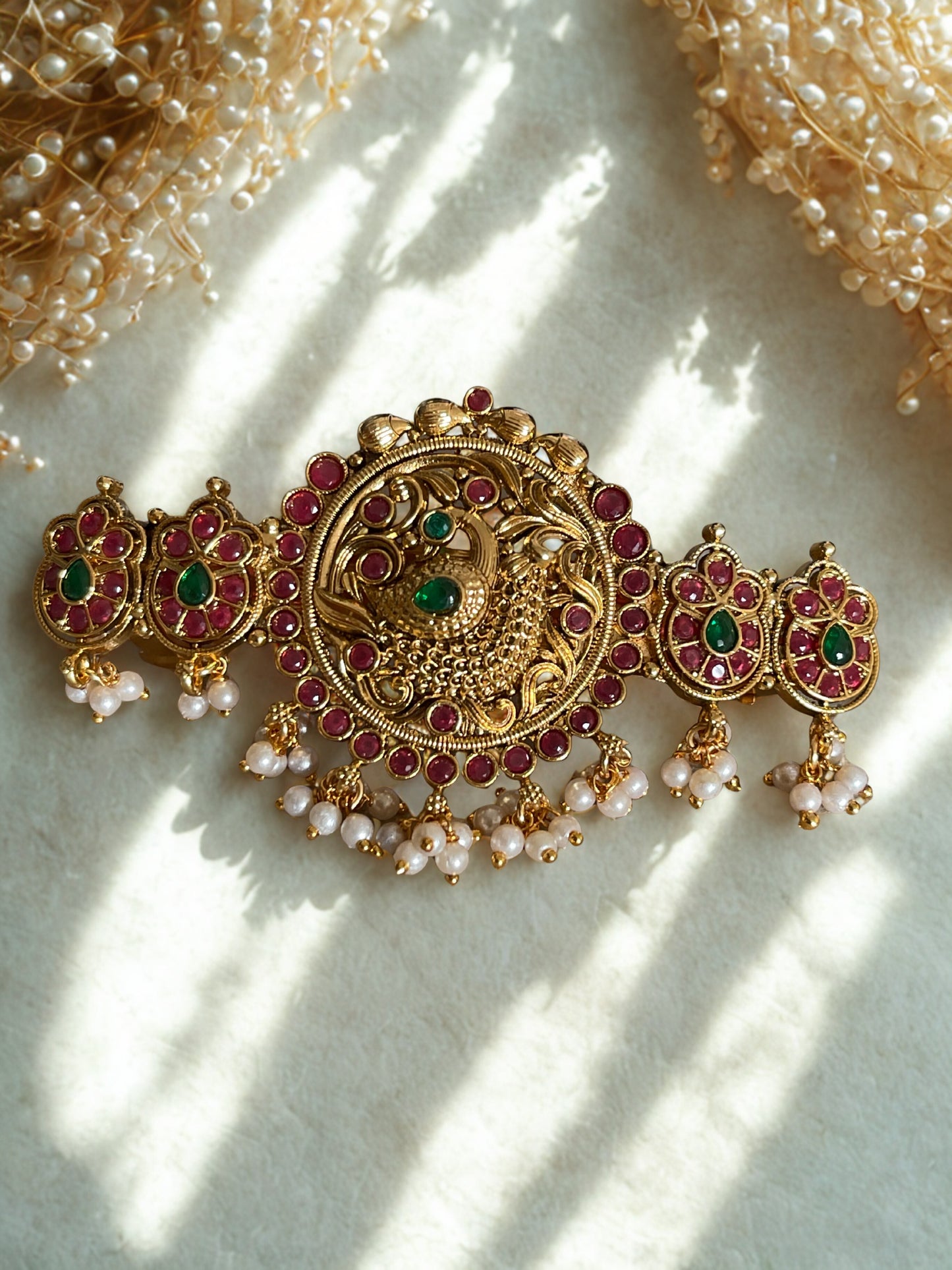 Peacock Kemp Hair Clip