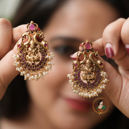Fascinating Dual Peacock Earrings