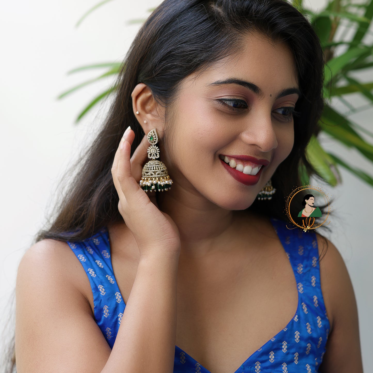 Emerald Victorian Jhumka
