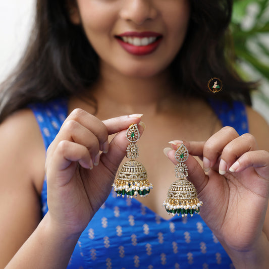 Emerald Victorian Jhumka