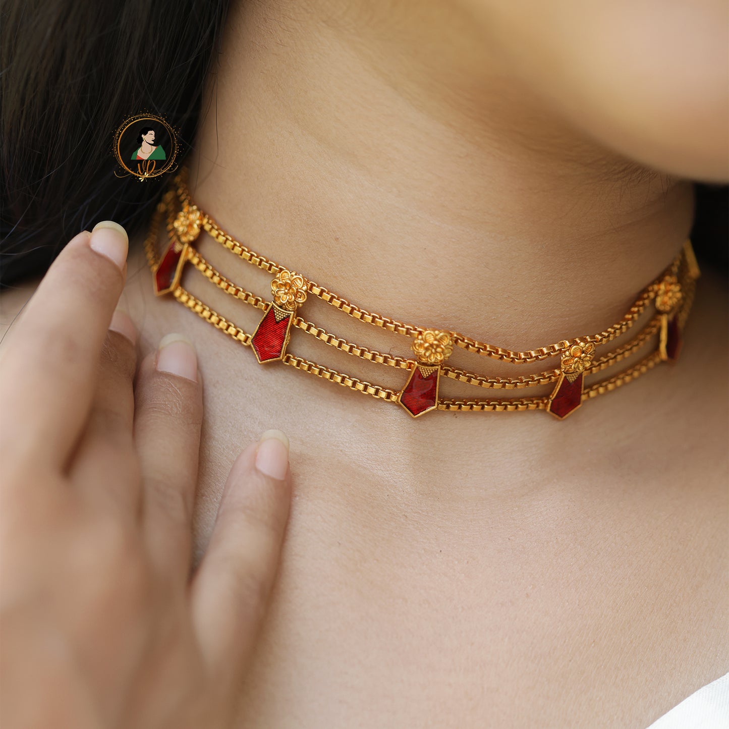Simple Ruby Palakka Choker