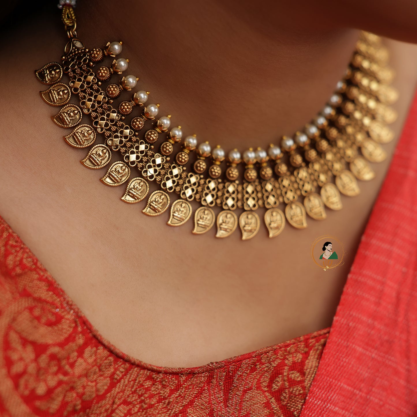 Traditional Antique Mango Necklace Set
