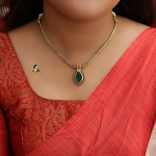 Gold Look Alike Palakka Necklace