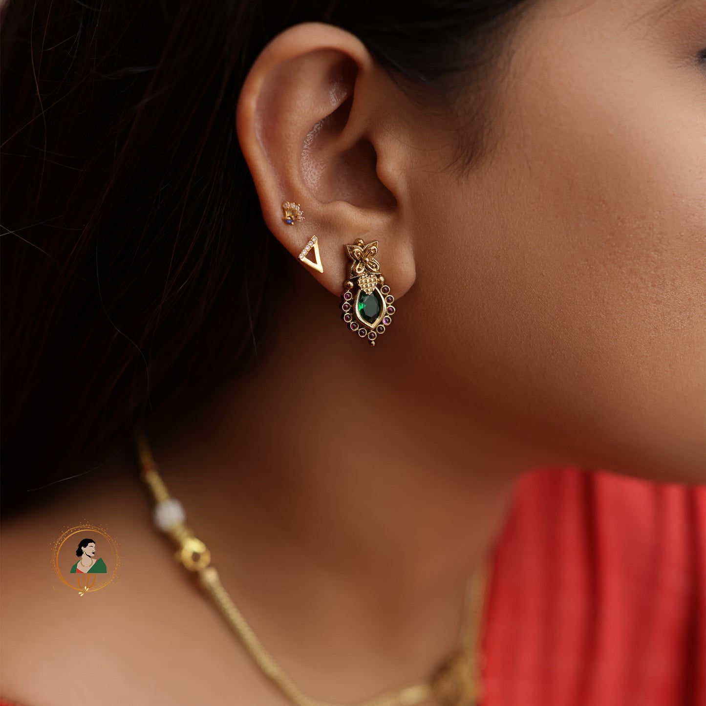 Gold Look Alike Palakka Necklace