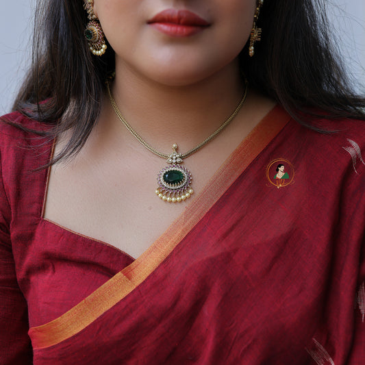 Brilliant Emerald Necklace