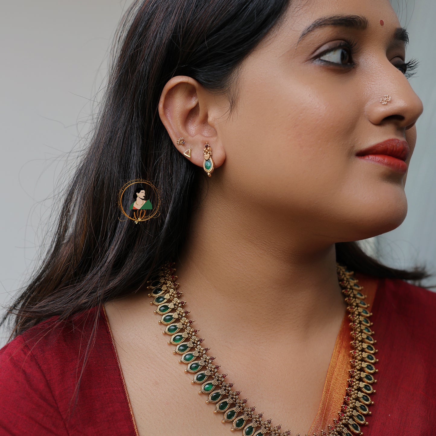 Stunning Emerald Long Haram
