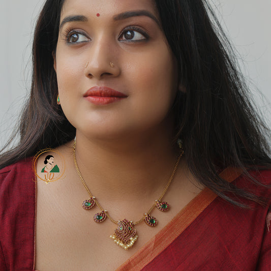 Premium Kemp Antique Necklace Set