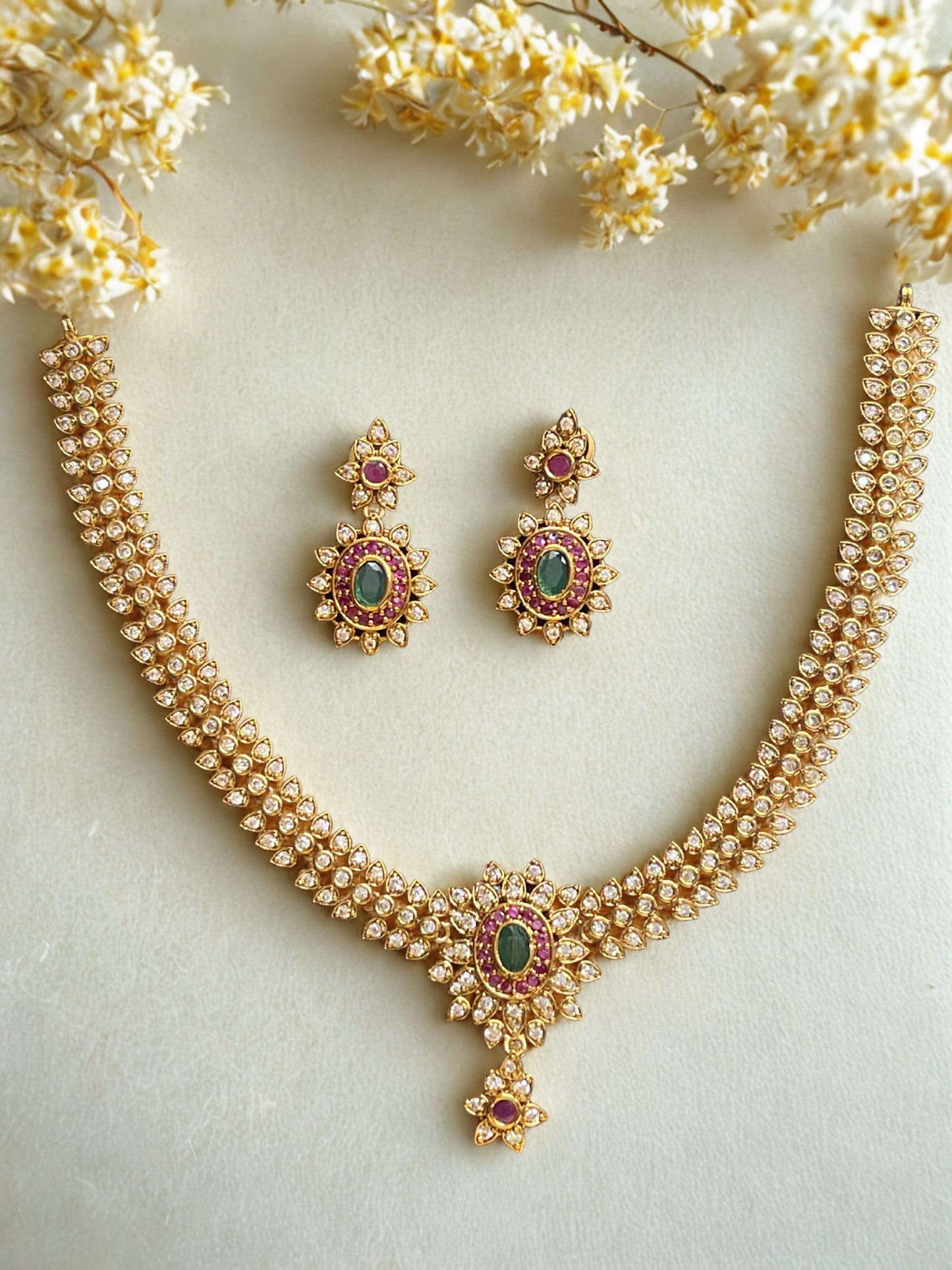 Elegant Stone Necklace Set