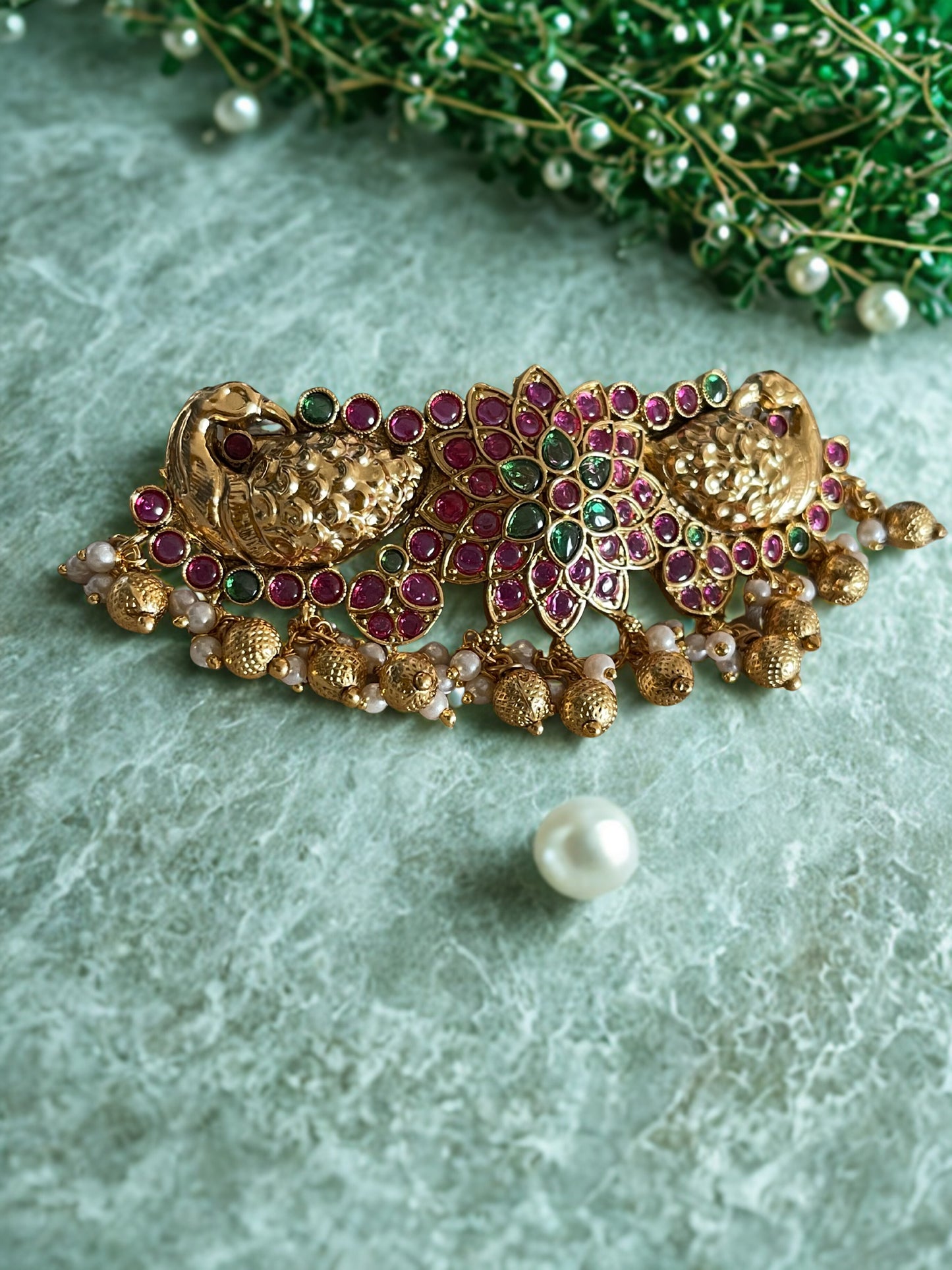 Gold Look Alike Kemp Hair clip