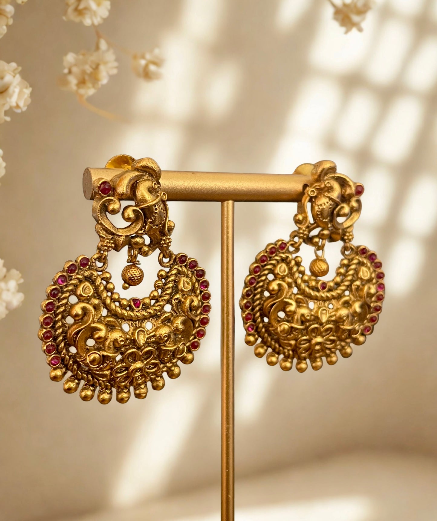 Antique Peacock Kemp Earrings