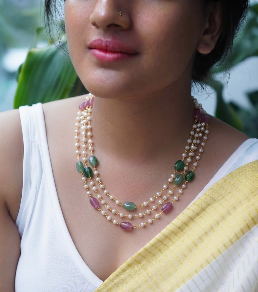 Layered Pearl Necklace