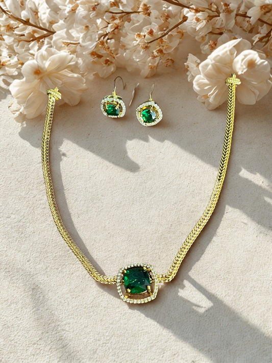 Simple Emerald Choker