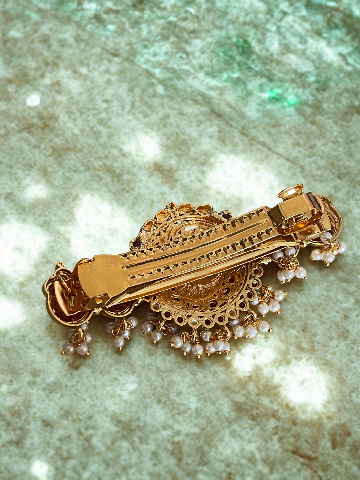 Peacock Kemp Hair Clip