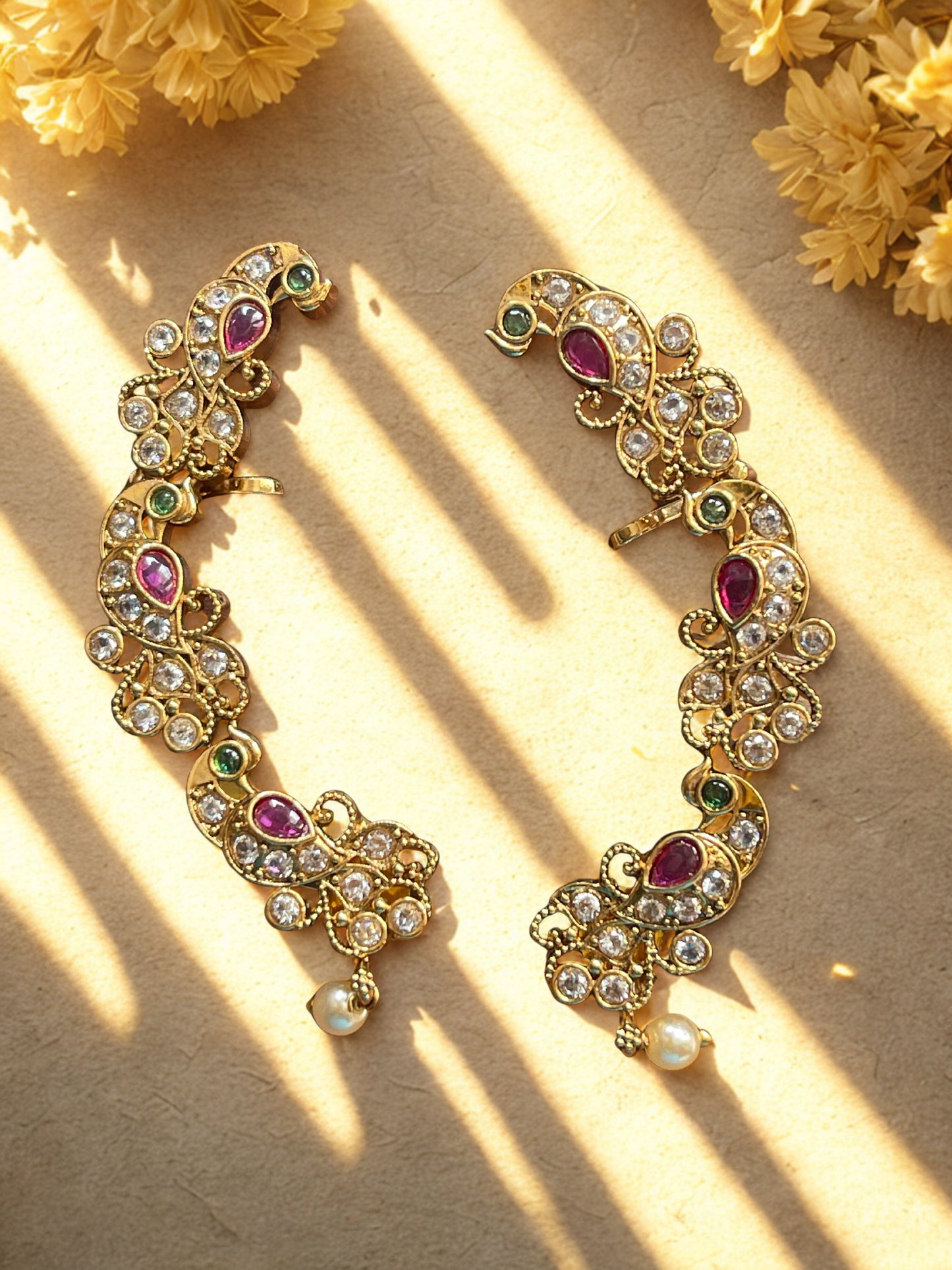 Vintage Stone Earcuffs