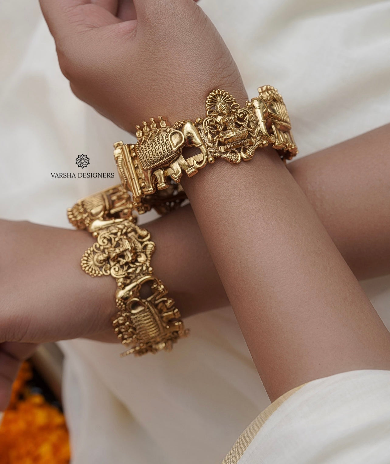 Antique Elephant Temple Bangles