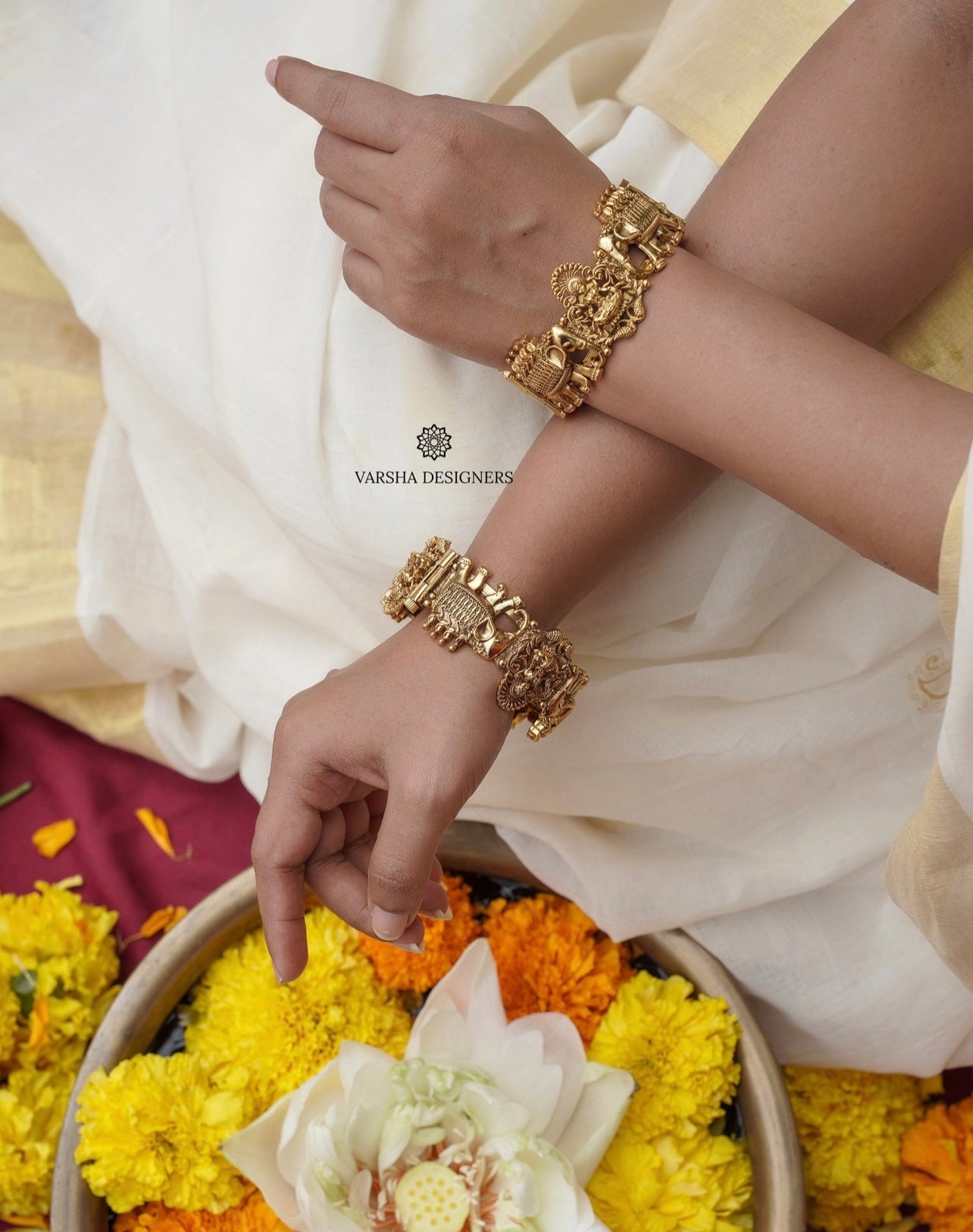 Antique Elephant Temple Bangles
