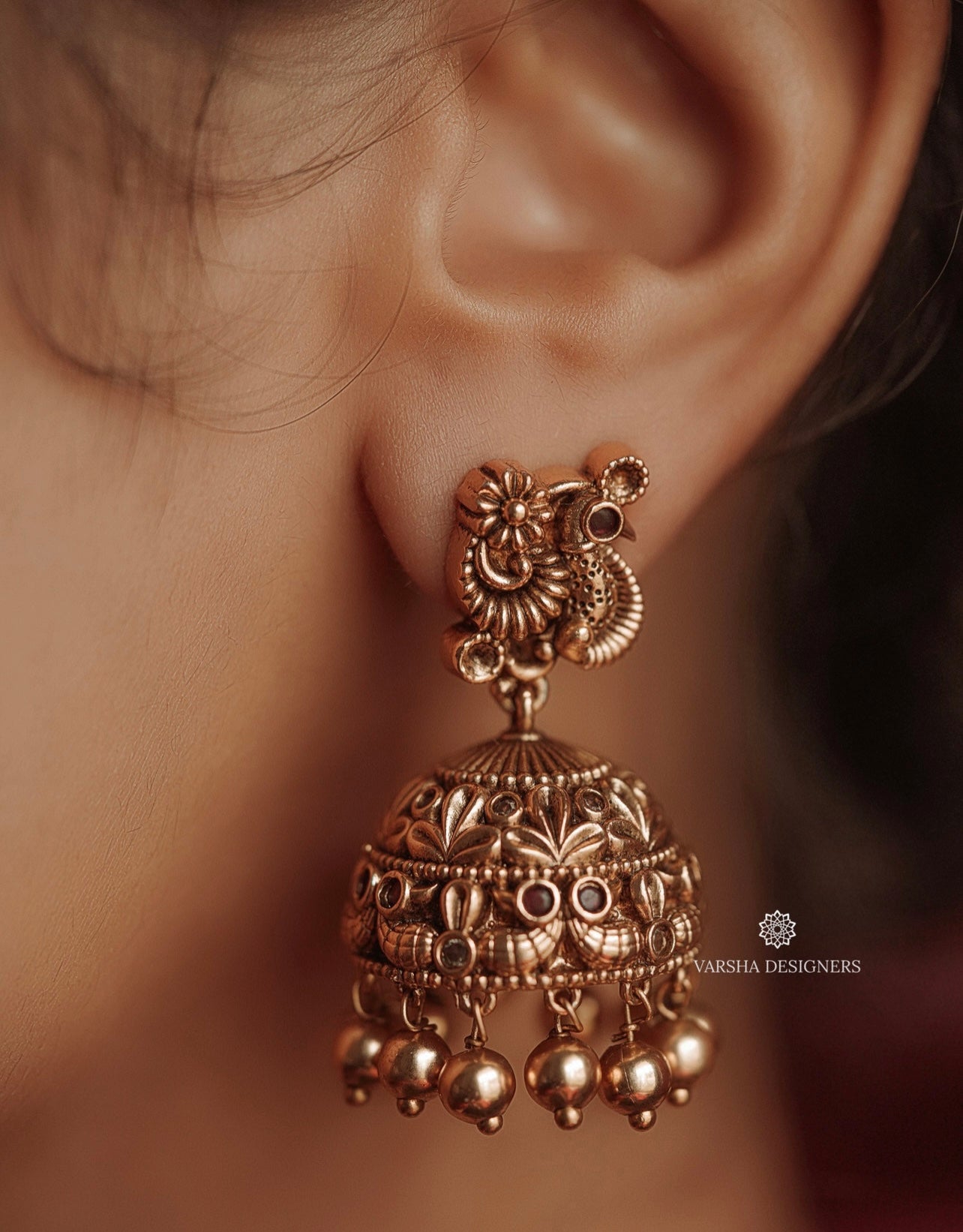 Antique Finish Bridal Nakshi Haram