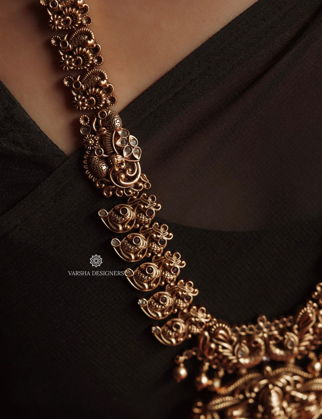 Antique Finish Bridal Nakshi Haram