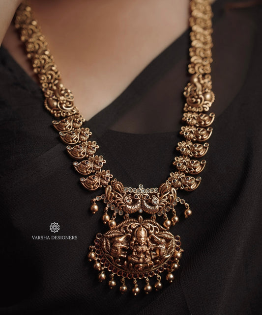 Antique Finish Bridal Nakshi Haram