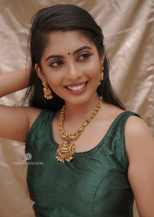Antique Nakshi Dwarapalakas Short Haram